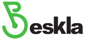 the Beskla logo, with a B shaped like a bicycle